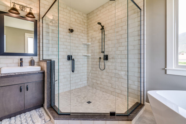 Bathroom remodeling minimalism modern black brown design