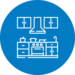 Kitchen remodeling icon